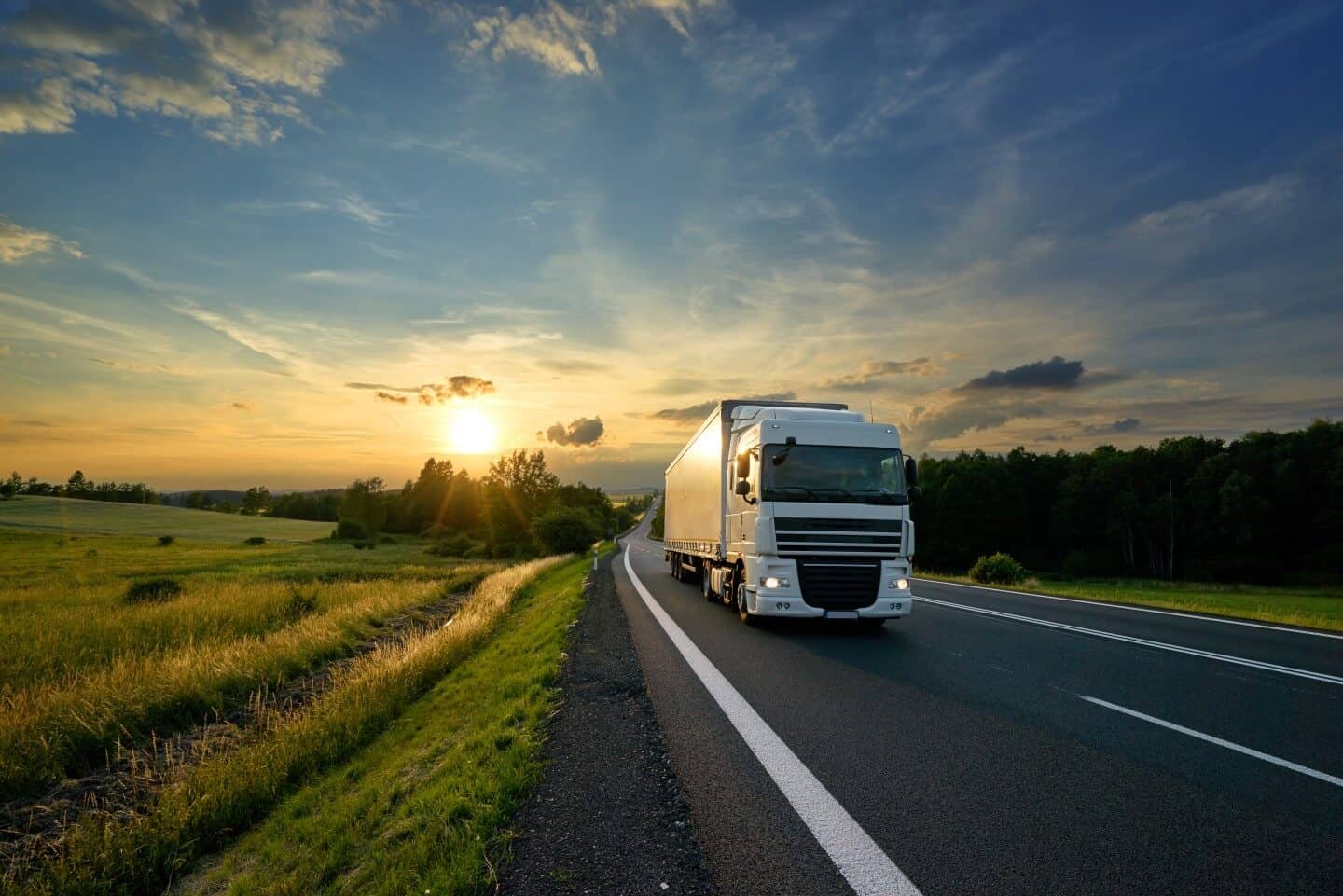 truck on highway