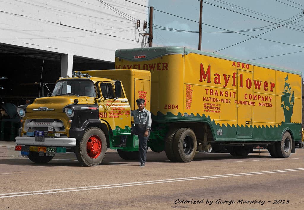 old mayflower truck
